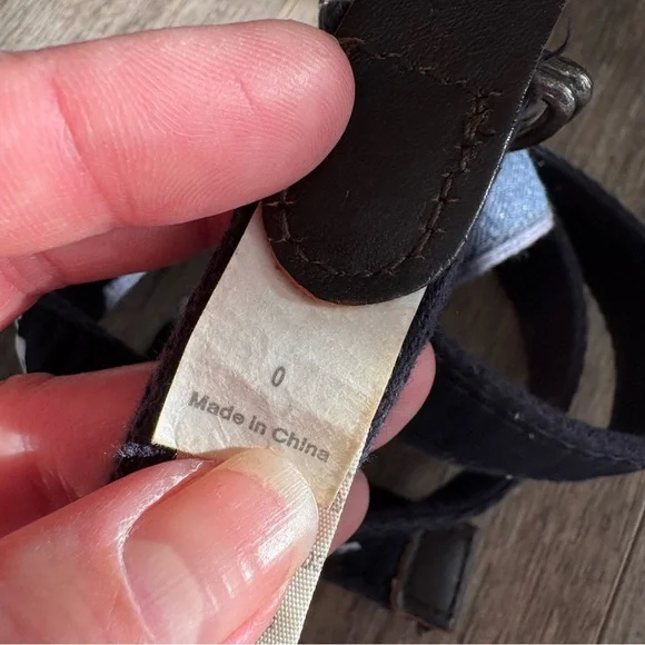 Abercrombie Classic Moose Canvas Belt - Navy & White - Picture 6 of 9